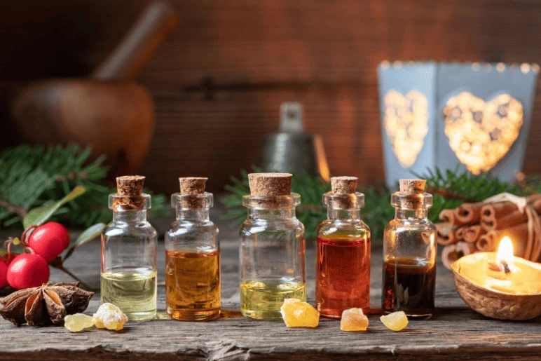 la fabrication d’un parfum avec les huiles essentielles